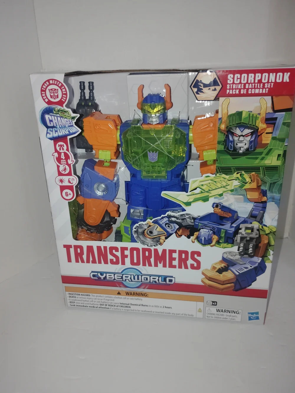 Transformers Cyberworld Scorponok Strike Battle Set Hasbro New
